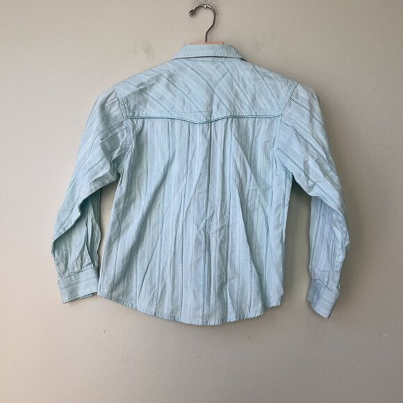 Twenty X Light Blue Western Shirt Size‎ L 100% Cotton - Picture 4 of 6